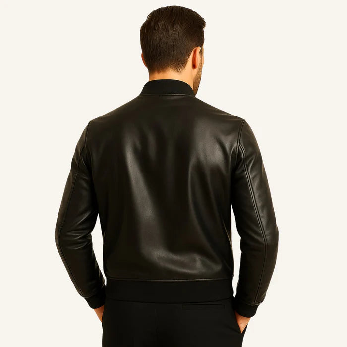 Chaqueta de cuero para hombre - Gran Nero