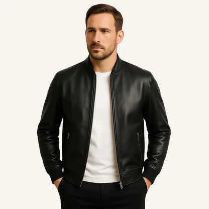 Chaqueta de cuero para hombre - Gran Nero